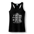 Running Tank Top — "One Run. One Rep. One Day at a Time." Motivational Women's Performance Tank