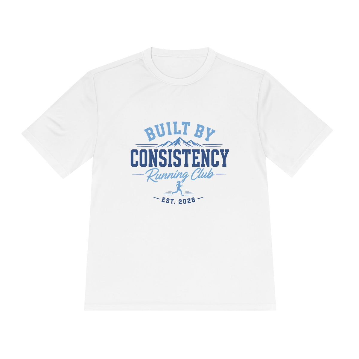 Built By Consistency Running Club Tee — Moisture-Wicking Performance Shirt