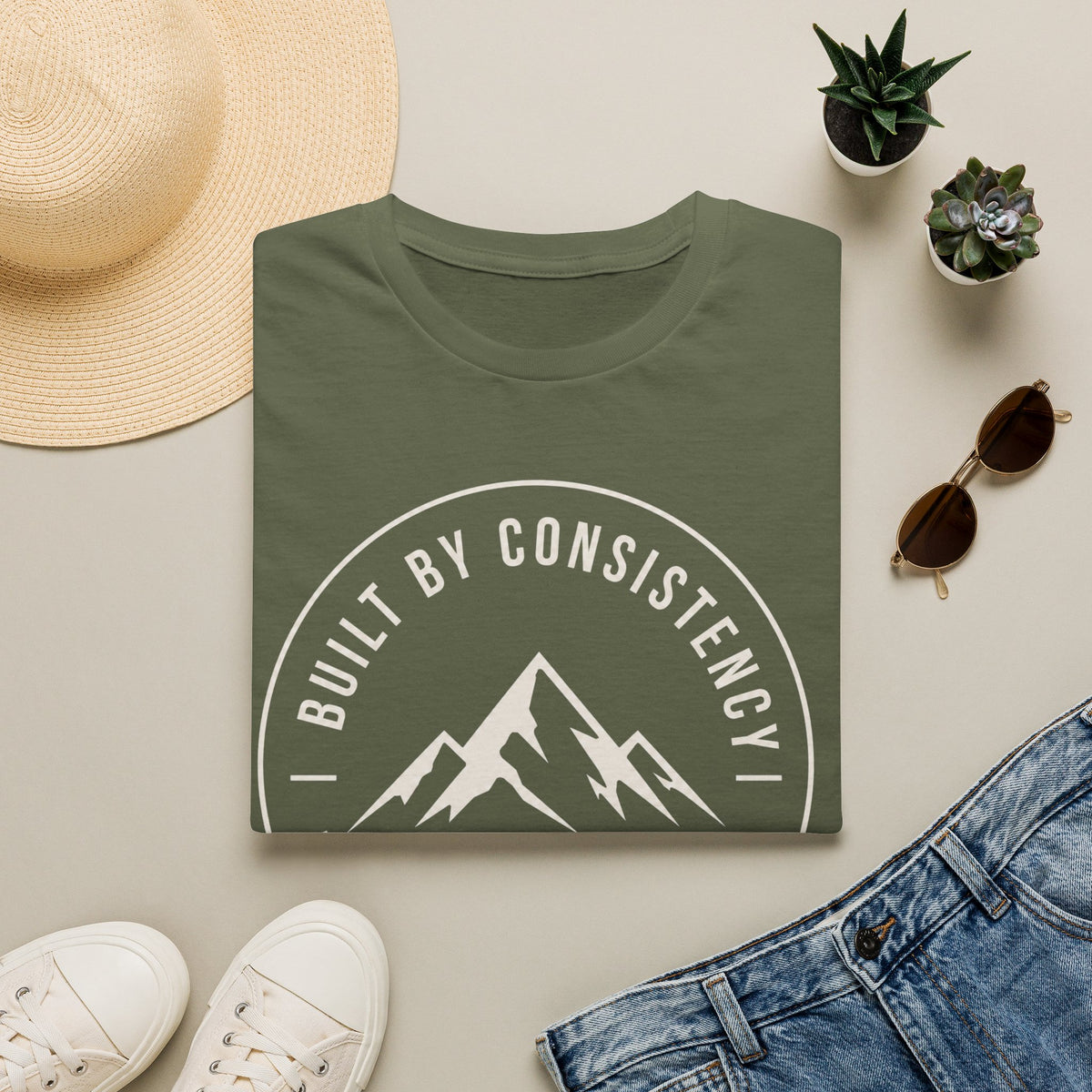 Built by Consistency™ Mountain Logo Men T-Shirt