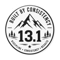 Built by Consistency 13.1 Mile Race Sticker