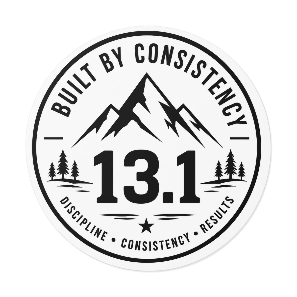 Built by Consistency 13.1 Mile Race Sticker