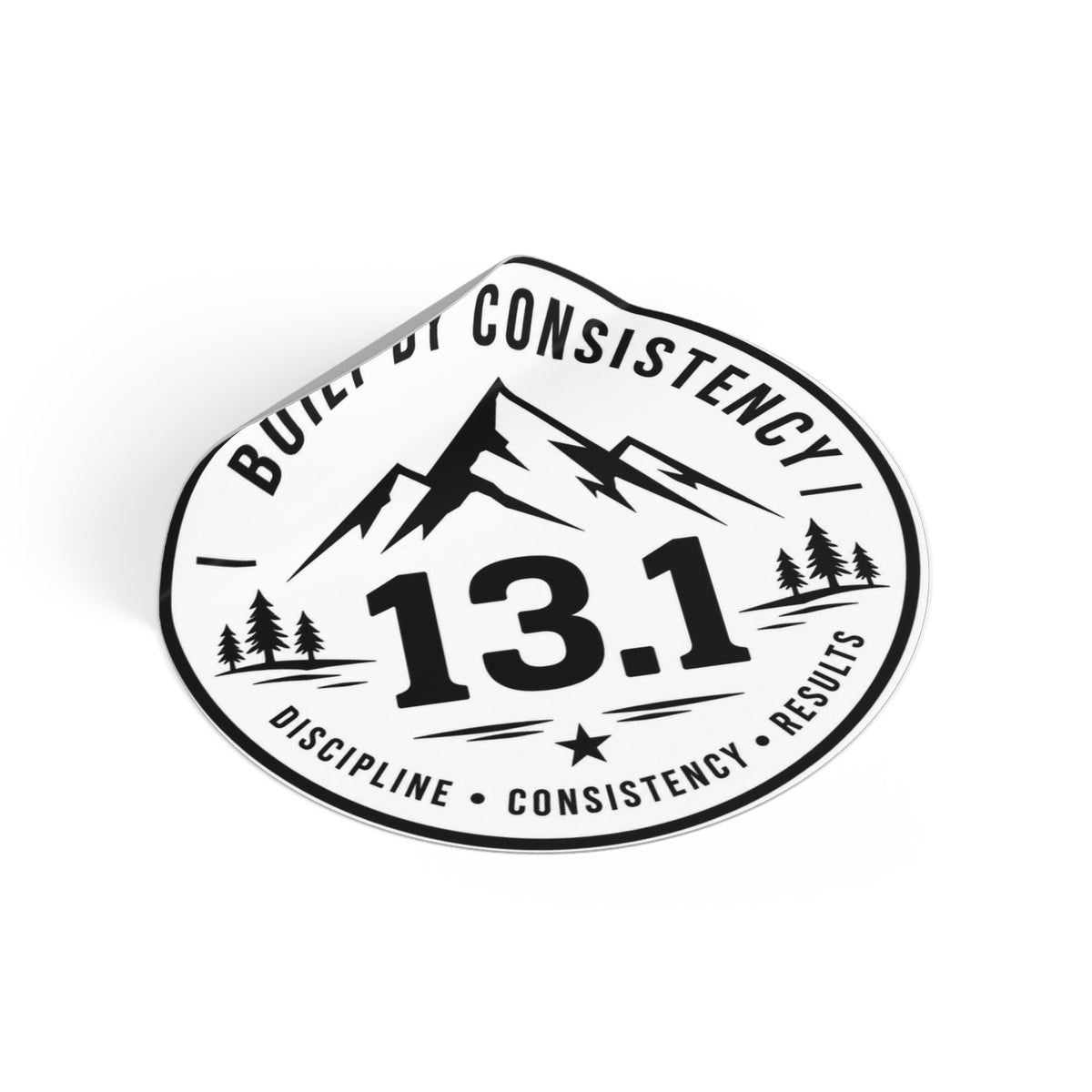 Built by Consistency 13.1 Mile Race Sticker