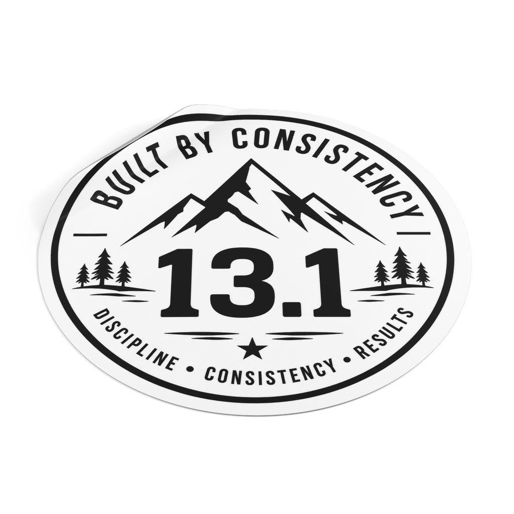 Built by Consistency 13.1 Mile Race Sticker