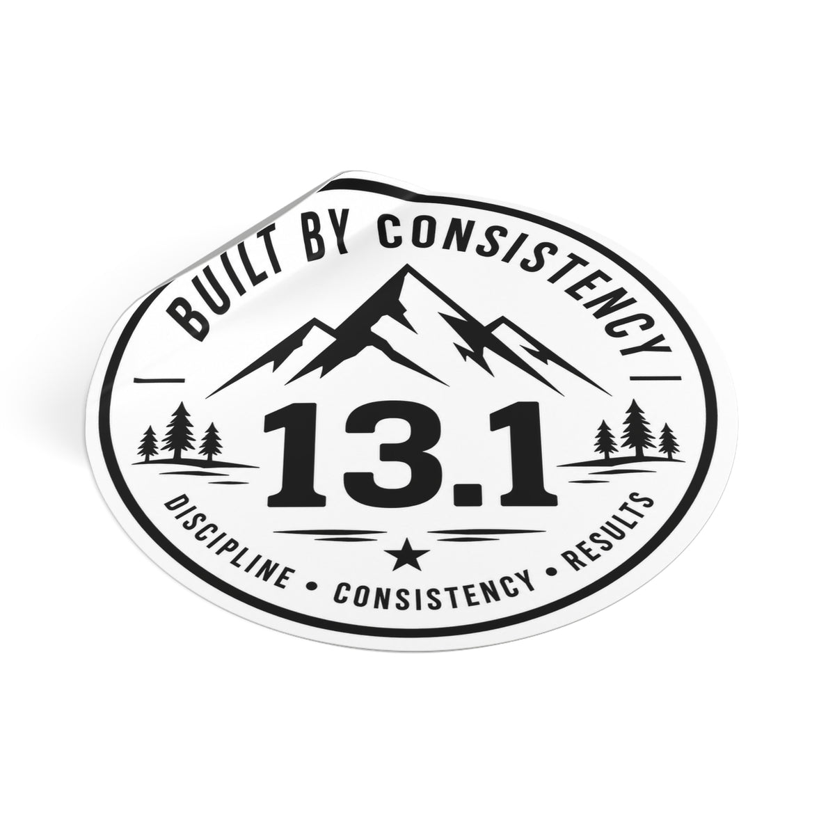 Built by Consistency 13.1 Mile Race Sticker