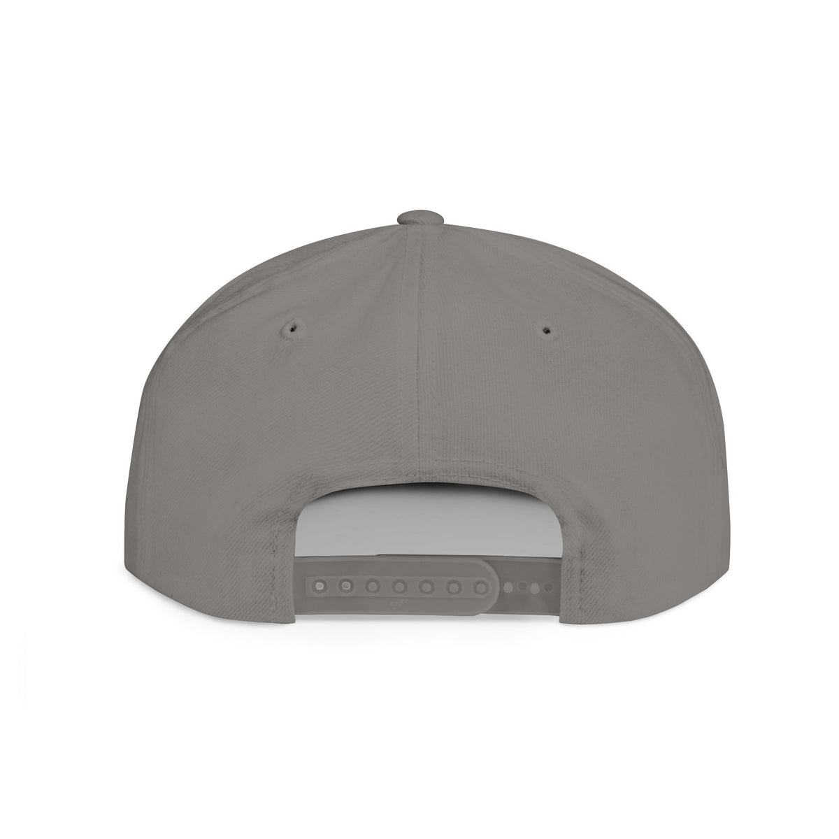 Built by Consistency Flat Bill Snapback Hat — Mountain Logo Adjustable Trucker Cap