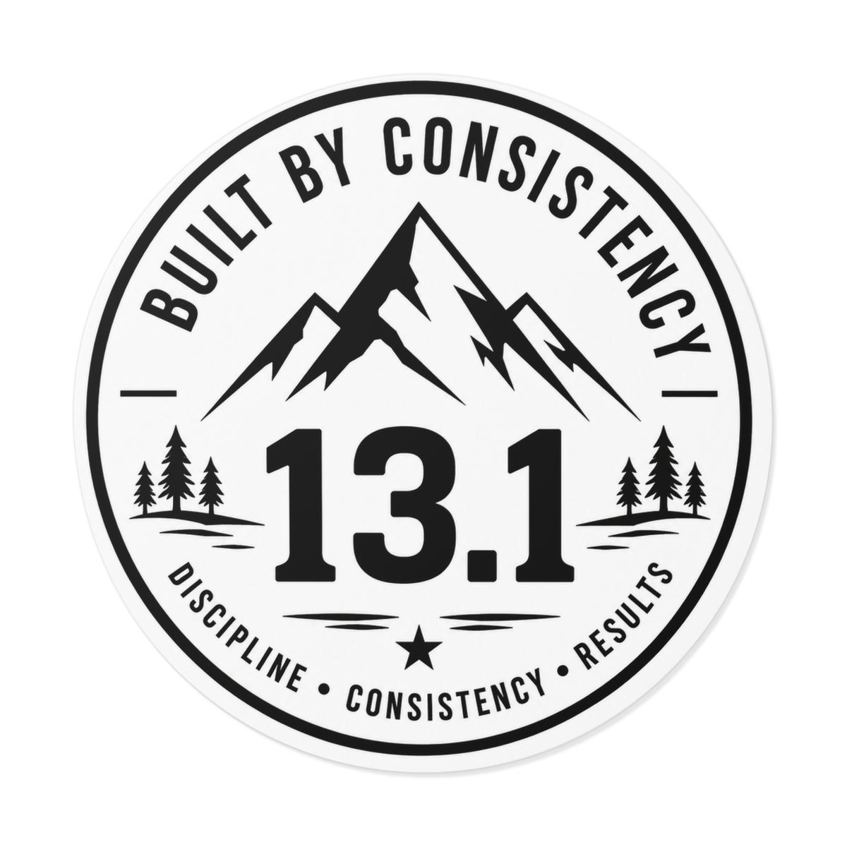 Built by Consistency 13.1 Mile Race Sticker