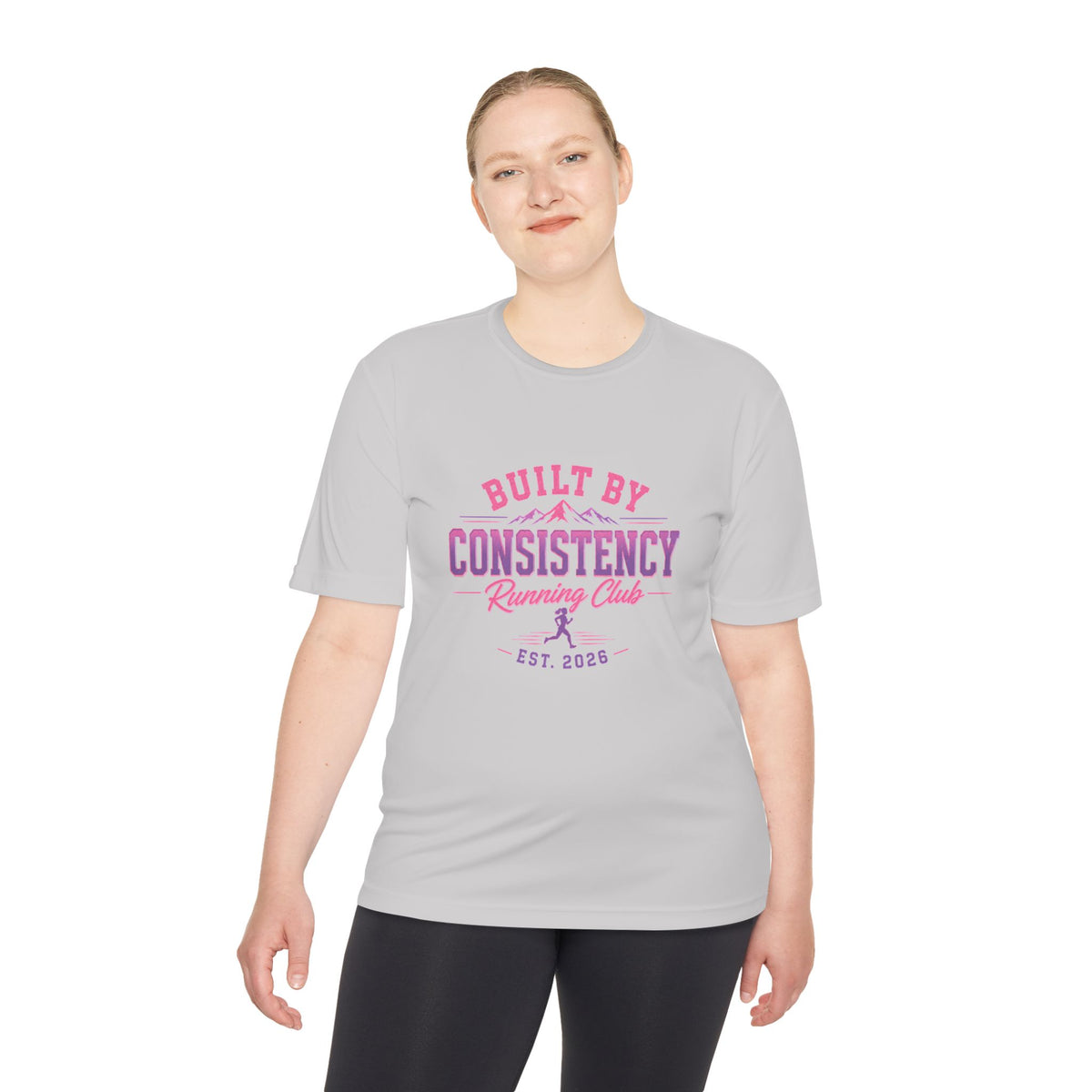 Built By Consistency Running Club Tee — Moisture-Wicking Performance Shirt