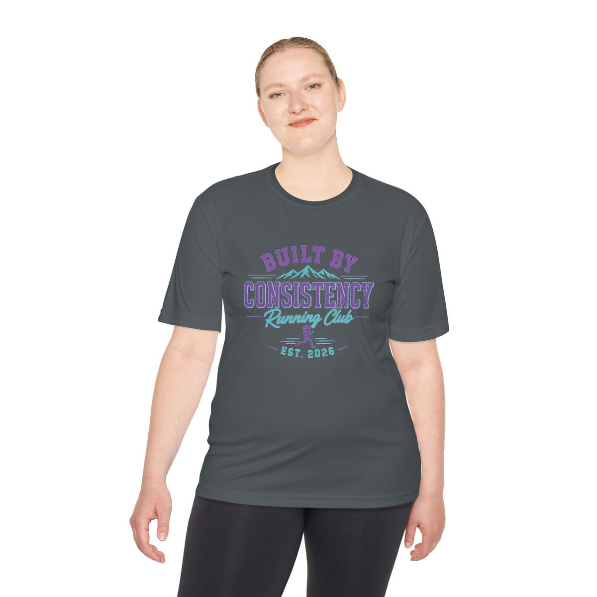 Built By Consistency Running Club Tee — Moisture-Wicking Performance Shirt