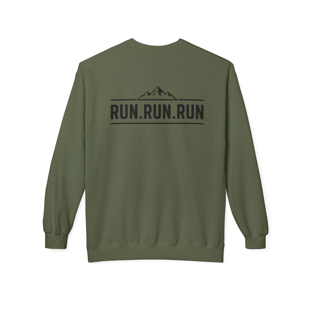 Chase Miles, Not Excuses | Motivational Running Crewneck Sweatshirt —