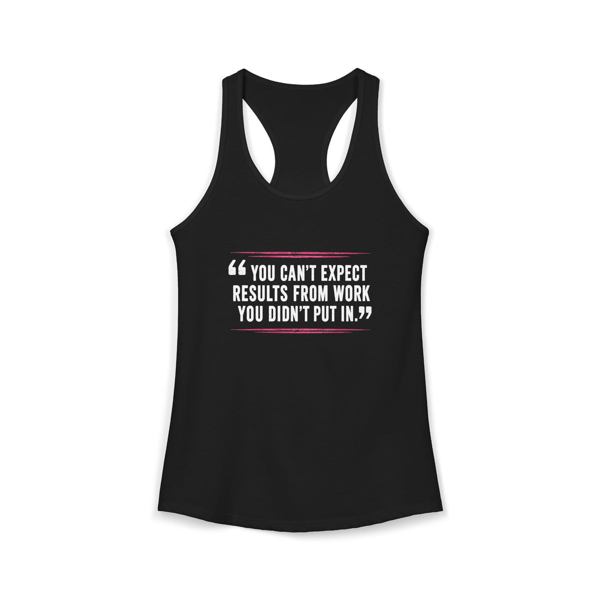 You Can't Expect Results for Work You Didn't Put In Women's Ideal Racerback Tank