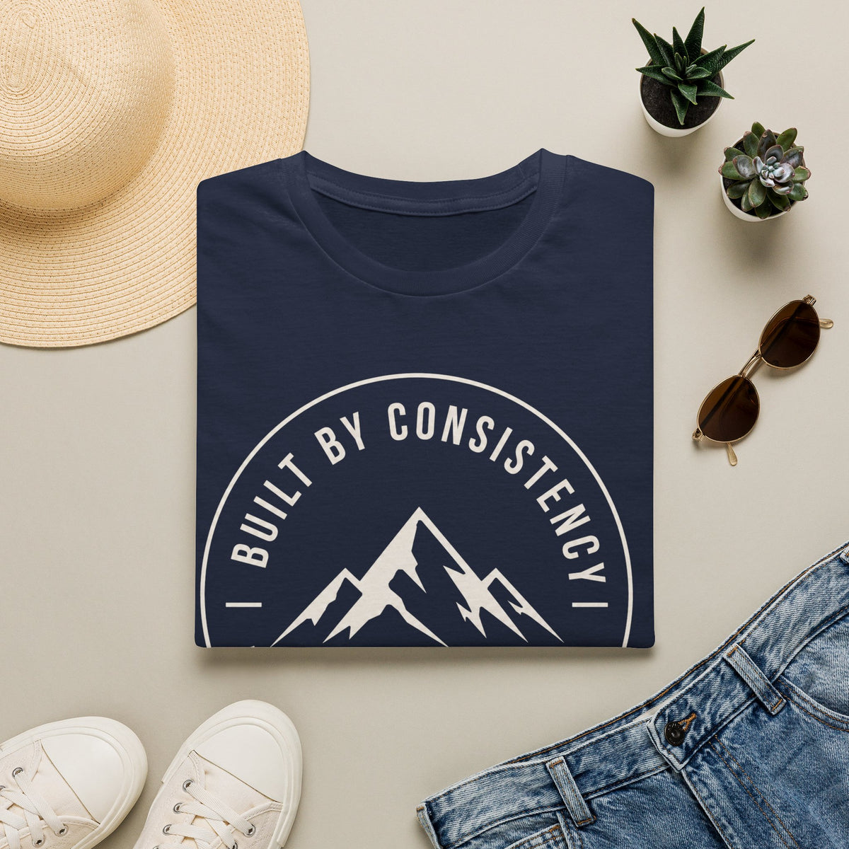 Built by Consistency™ Mountain Logo Men T-Shirt