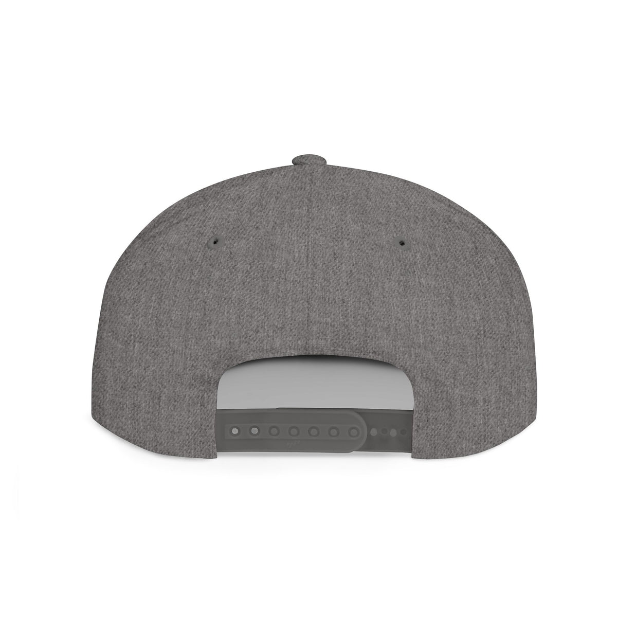 Built by Consistency Flat Bill Snapback Hat — Mountain Logo Adjustable Trucker Cap