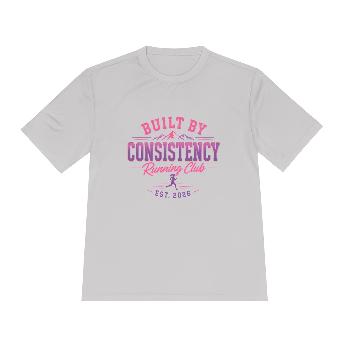 Built By Consistency Running Club Tee — Moisture-Wicking Performance Shirt