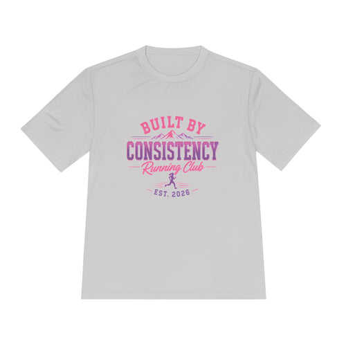 Built By Consistency Running Club Tee — Moisture-Wicking Performance Shirt